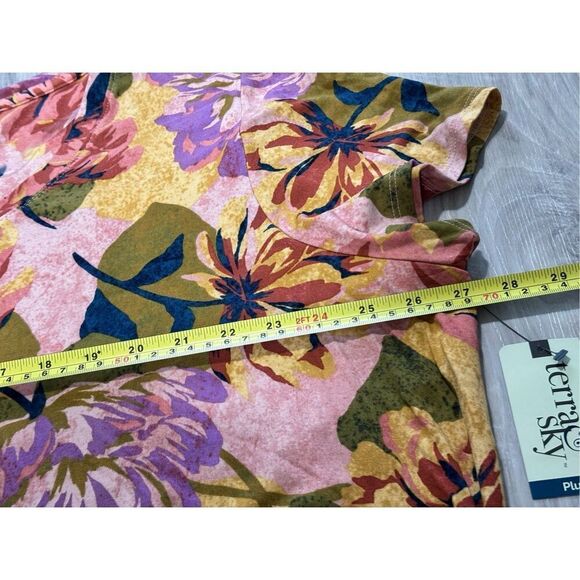 Terra & Sky Women’s Plus Size Swing Dress with Short Sleeves Size 2X - Picture 8 of 12